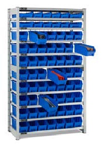 FAMI - SCAFFALE CON 11 PIANI E 68 CONTENITORI RK BOX AIR