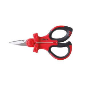 BETA TOOLS - Forbici da elettricista, lame in acciaio inossidabile, con microdenti - ISOLATE 1000V