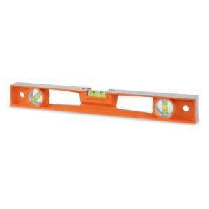 BETA TOOLS - Livelle a bolla in alluminio pressofuso con manici, 4 basi di riscontro e 3 fiale infrangibili, precisione: 1 mm/m - 600 MM