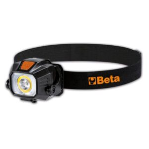 BETA TOOLS - Lampada frontale a LED wireless ricaricabile, doppia luminosità