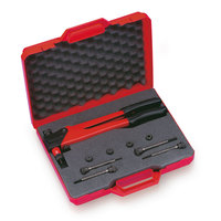 FAR - RIVETTATRICE PER INSERTI FILETTATI KJ21 + VALIGETTA CON TIRANTI E TESTINE M3/M8