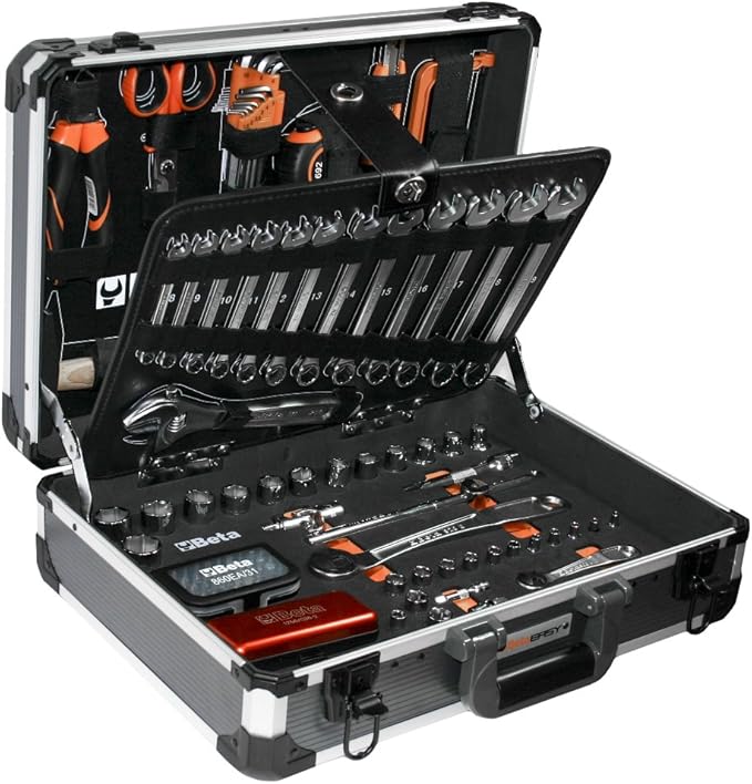 BETA TOOLS - Valigia portautensili con 163 utensili E/I