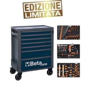 BETA TOOLS - CASSETTIERA RSC24/7 CON ASSORTIMENTO 189 UTENSILI - EDIZIONE LIMITATA - Blu
