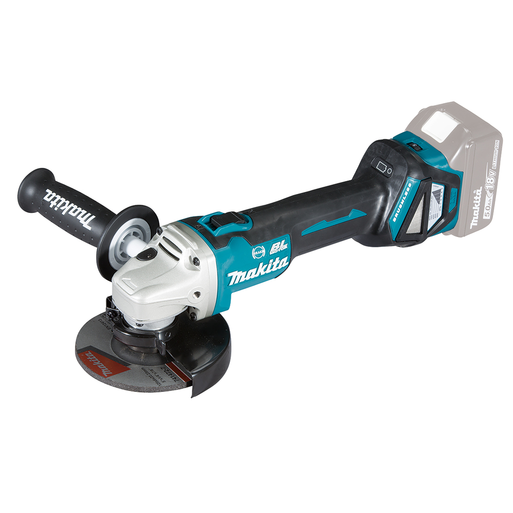 MAKITA - Smerigliatrice angolare 18V 125/115 mm BL - Corpo macchina - Scatola cartone