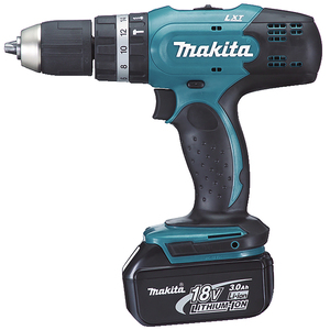 MAKITA - Trapano avvitatore c/ percussione 18V 13 mm - 48Nm • 0-400/0–1.300 g/min + 2 batterie + caricabatterie
