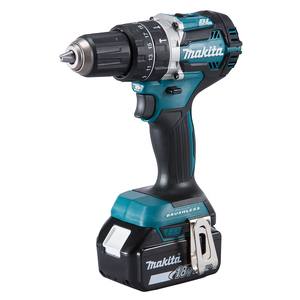 MAKITA - Trapano avvitatore c/percussione 18V 13 mm - 65 Nm • 0-500/0-2.000 g/min + 2 batterie + caricabatterie